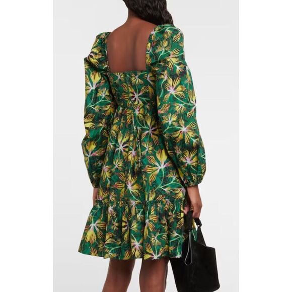 ULLA JOHNSON Alita floral cotton minidress in Tigerlilly NWT Size 4 - Picture 2 of 10